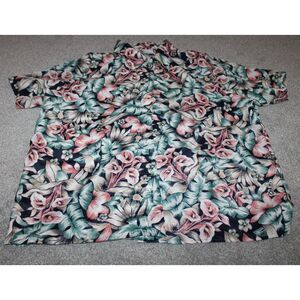 VTG Womens Size 28 Classic Collection Floral Shirt Top